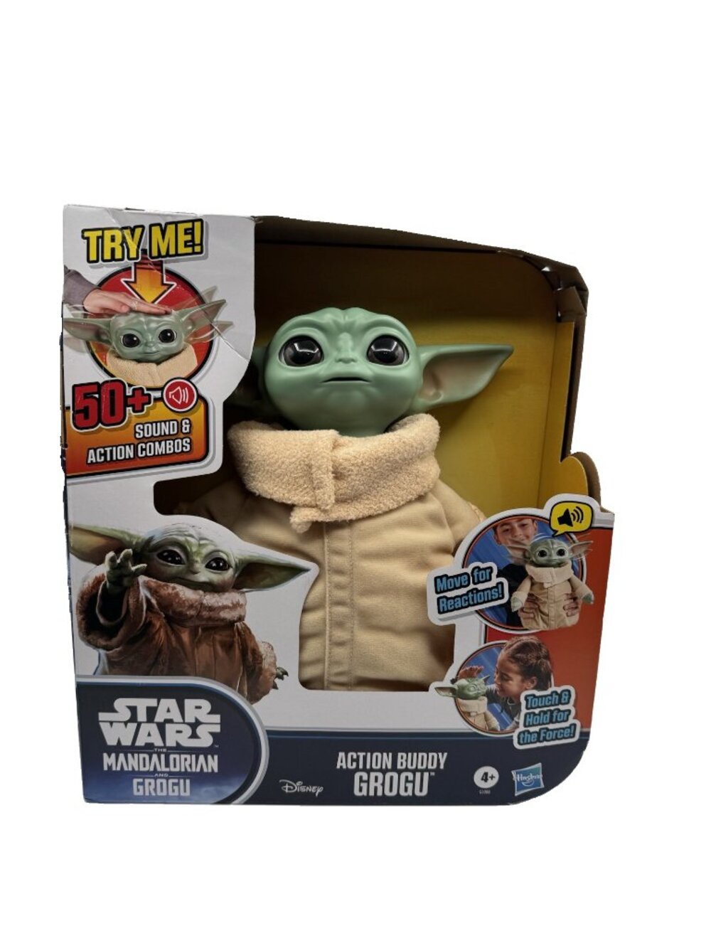 Star Wars Action Buddy Grogu Animatronic, 10-Inch Interactive Toys, Star Wars